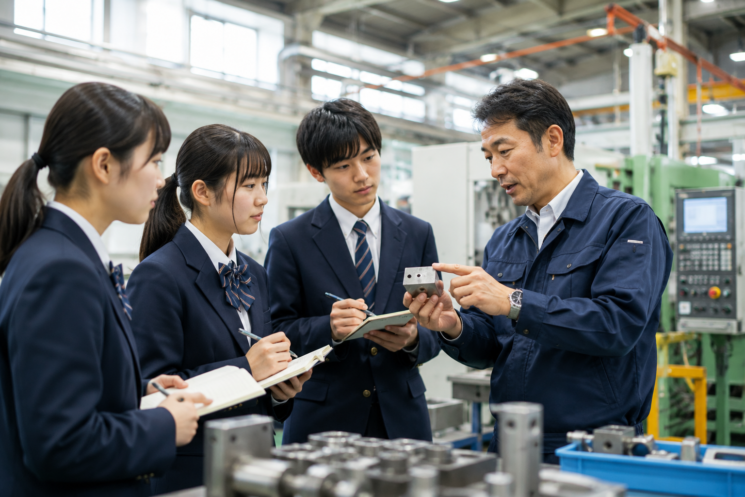 企業と学生の学びの様子